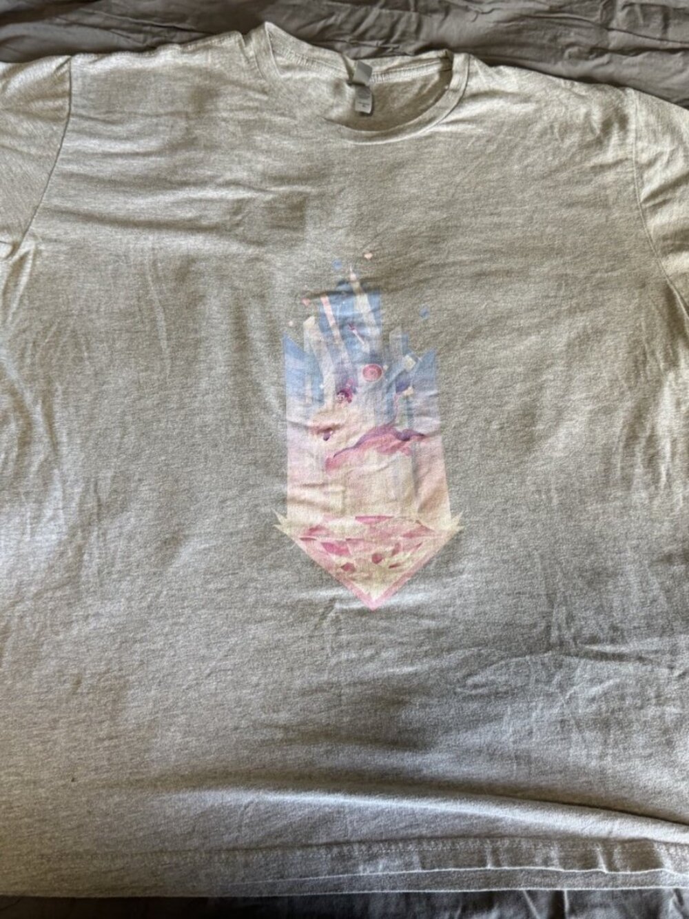 Steven Universe Lion Warp On Grey T-Shirt XL Hot Topic - XL